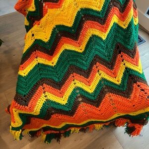 Vintage Crochet Afghan Throw